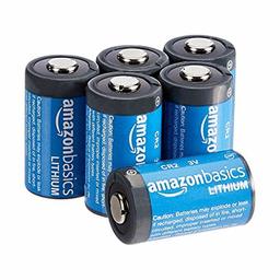 AmazonBasics Lithium CR2 3V Batteries, 6-Pack