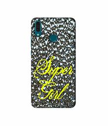 Amazon Brand - Solimo Designer Super Girl On Foil 3D Printed Hard Back Case Mobile Cover for Huawei Y9 (2019)