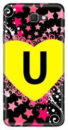 Amazon Brand - Solimo Designer Heart Pattern Alphabet-U 3D Printed Hard Back Case Mobile Cover for Samsung Galaxy J7 Prime