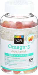 365 Everyday Value, Omega-3 Gummies, Assorted Fruit Flavors, 120 ct