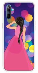 Amazon Brand - Solimo Designer Multicolor Girl Buble Blue Design Printed Soft Back Case Mobile Cover for Realme C3