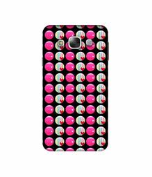 Amazon Brand - Solimo Designer Small Two Color Circle 3D Printed Hard Back Case Mobile Cover for Samsung Galaxy E5