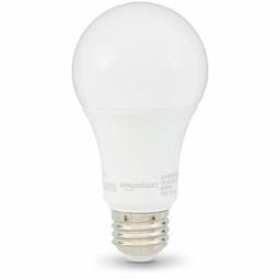 AmazonBasics 100W Equivalent, Soft White, Non-Dimmable, 10,000 Hour Lifetime, A19 LED Light Bulb | 6-Pack (Renewed)