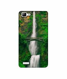 Amazon Brand - Solimo Designer Waterfall 3D Printed Hard Back Case Mobile Cover for Vivo V1