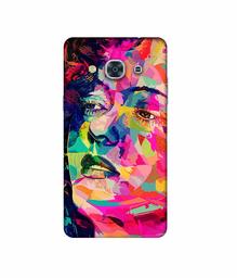 Amazon Brand - Solimo Designer Multicolor Lady Vector 3D Printed Hard Back Case Mobile Cover for Samsung Galaxy J3 Pro