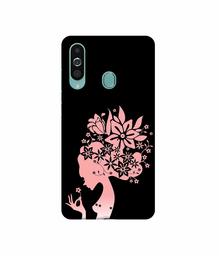 Amazon Brand - Solimo Designer Pink Color Lady Vector 3D Printed Hard Back Case Mobile Cover for Samsung Galaxy M40