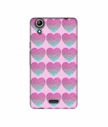 Amazon Brand - Solimo Designer Sparkle Heart Texture 3D Printed Hard Back Case Mobile Cover for Micromax Canvas Selfie 2 Q340