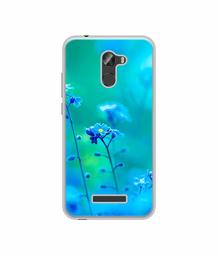 Amazon Brand - Solimo Designer Blue Flower UV Printed Soft Back Case Mobile Cover for Gionee X1S