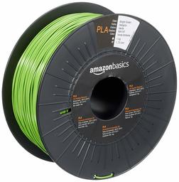 AmazonBasics PLA 3D Printer Filament, 1.75mm, Bright Green, 1 kg Spool