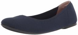 Amazon Essentials Women's Ballet Flat, Navy Knit, 13 B US