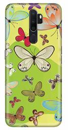 Amazon Brand - Solimo Designer Butterfly Design 3D Printed Hard Back Case Mobile Cover for Oppo A5 (2020)