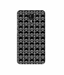 Amazon Brand - Solimo Designer White Flowers Pattern 3D Printed Hard Back Case Mobile Cover for Micromax Canvas Nitro 4G E455