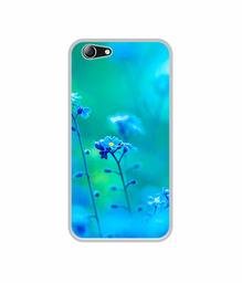 Amazon Brand - Solimo Designer Blue Flower UV Printed Soft Back Case Mobile Cover for Micromax Canvas 2 Q4310