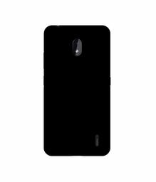 Amazon Brand - Solimo Designer Solid Black 3D Printed Hard Back Case Mobile Cover for Nokia 2.2