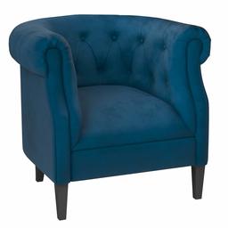 Amazon Brand – Ravenna Home Westcott Curved Tufted Rolled Arm Accent Chair, 34