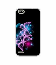 Amazon Brand - Solimo Designer Butterflies Neon Light UV Printed Soft Back Case Mobile Cover for Itel A22 Pro