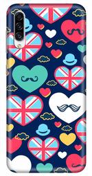 Amazon Brand - Solimo Designer Heart Pattern Design 3D Printed Hard Back Case Mobile Cover for Samsung Galaxy A30s