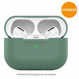 Umi. Airpods Pro Case Protective Cover Silicone [Front Led Visible] Ultra-Thin Case Skin Compatible With Apple Airpods Pro 2019 Release (Pine Green)