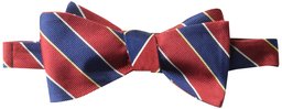 Buttoned Down 100% Silk Self Tie bow-ties, Rot (red/navy stripe), One size (Herstellergröße:):)