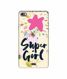 Amazon Brand - Solimo Designer Super Girl 3D Printed Hard Back Case Mobile Cover for Micromax Canvas Sliver 5 Q450