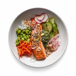 Amazon Meal Kits, Salmon Donburi Bowl with Edamame & Calrose Rice, Serves 2