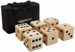 AmazonBasics Wooden Dice Set, 11