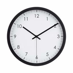 AmazonBasics Traditional Wall Clock - 12 inch, Black