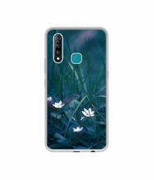 Amazon Brand - Solimo Designer White Flower UV Printed Soft Back Case Mobile Cover for Vivo Z1 Pro