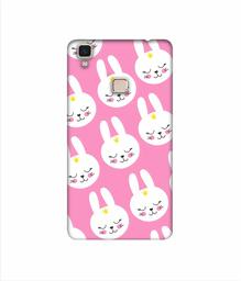 Amazon Brand - Solimo Designer Rabbit Pattern 3D Printed Hard Back Case Mobile Cover for Vivo V3 Max