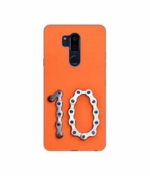 Amazon Brand - Solimo Designer Number Ten 3D Printed Hard Back Case Mobile Cover for LG G7 ThinQ