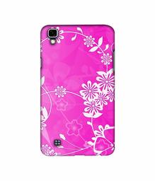 Amazon Brand - Solimo Designer Flower Pattern 3D Printed Hard Back Case Mobile Cover for LG X Power