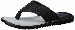 Amazon Brand - Symbol Men's Black Leather Thong Sandals-7 UK (41 EU) (8 US) (AZ-KY-408A)