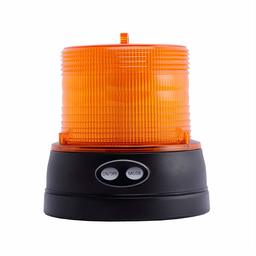 Pineeron - Luz estroboscópica de emergencia LED de color ámbar con base magnética fuerte para la mayoría de vehículos y camiones y coches