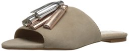 Amazon Brand - The Fix Women's Foley Tassel Slide Sandal, Taupe, 6.5 B US