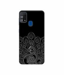 Amazon Brand - Solimo Designer Peacock Pattern 3D Printed Hard Back Case Mobile Cover for Samsung Galaxy M31