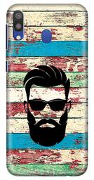 Amazon Brand - Solimo Designer Beard Man 3D Printed Hard Back Case Mobile Cover for Samsung Galaxy M20