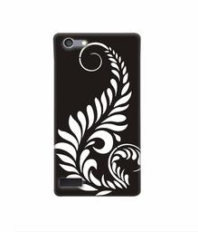 Amazon Brand - Solimo Designer Simple White Rangoli 3D Printed Hard Back Case Mobile Cover for Oppo Neo 7