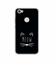 Amazon Brand - Solimo Designer Meow UV Printed Soft Back Case Mobile Cover for Mi Redmi Y1 (Note 5A)