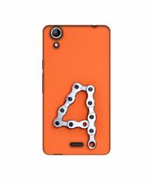 Amazon Brand - Solimo Designer Number Four 3D Printed Hard Back Case Mobile Cover for Micromax Canvas Selfie 2 Q340