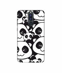 Amazon Brand - Solimo Designer Panda Texture UV Printed Soft Back Case Mobile Cover for Huawei Honor 9i