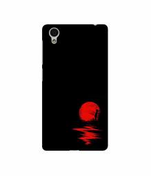 Amazon Brand - Solimo Designer Red Moon 3D Printed Hard Back Case Mobile Cover for Vivo Y51L