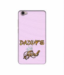 Amazon Brand - Solimo Designer Daddy's Girl in Glitter Pattern 3D Printed Hard Back Case Mobile Cover for Vivo Y55L