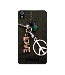 Amazon Brand - Solimo Designer Love and Peace UV Printed Soft Back Case Mobile Cover for Lava Z80