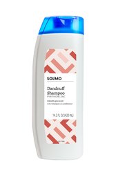 Amazon Brand - Solimo 2-in-1 Dandruff Shampoo and Conditioner for Men, Smooth Spice, 14.2 Fluid Ounce