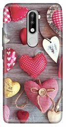 Amazon Brand - Solimo Designer Heart Design 3D Printed Hard Back Case Mobile Cover for Nokia 5.1 Plus