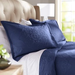 Pinzon Elizabeth Matelasse Duvet matrimonio navy