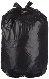 AmazonBasics 23 Gallon Slim Trash Can Liner, 1.1 mil, Black, 250-Count