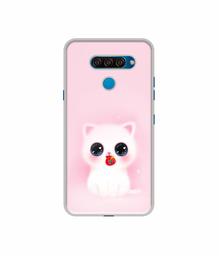 Amazon Brand - Solimo Designer Kitty UV Printed Soft Back Case Mobile Cover for LG Q60