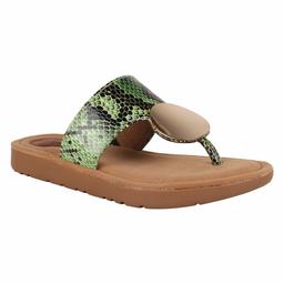 Teen Mix By Catwalk Women's Green Fashion Slippers-9 UK (41 EU) (11 US) (TM4284H_A)