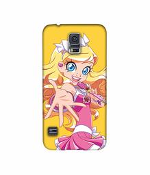 Amazon Brand - Solimo Designer Singing Girl Vector 3D Printed Hard Back Case Mobile Cover for Samsung Galaxy S5 i9600